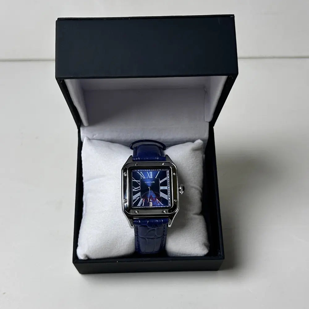Montre Cartier Santos-Dumont Cuir