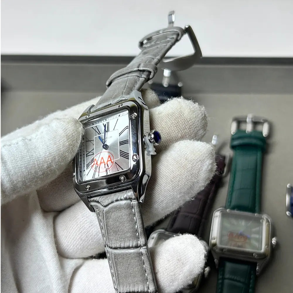 Montre Cartier Santos-Dumont Cuir
