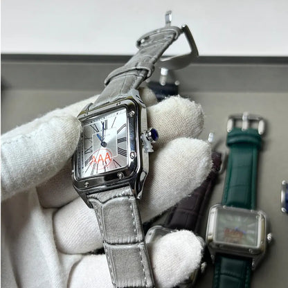 Montre Cartier Santos-Dumont Cuir