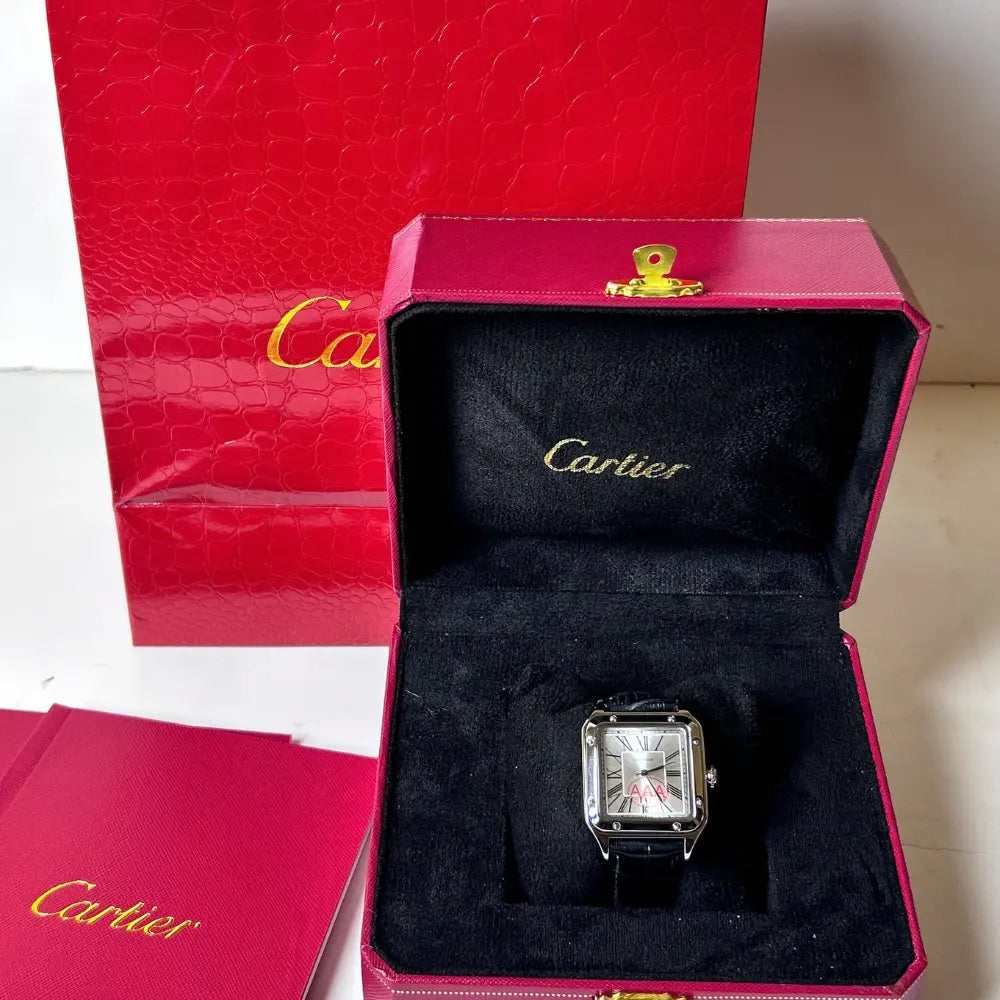 Montre Cartier Santos-Dumont Cuir