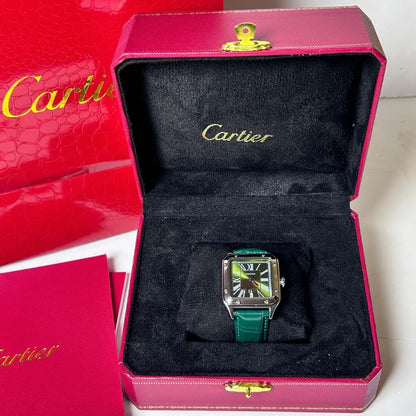 Montre Cartier Santos-Dumont Cuir