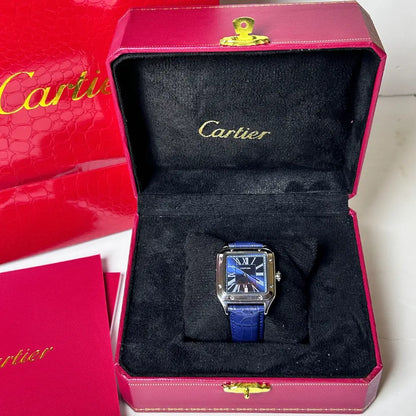 Montre Cartier Santos-Dumont Cuir