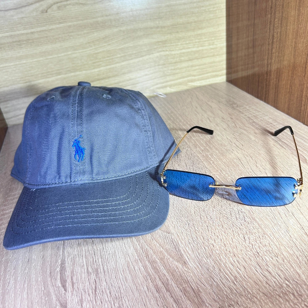 Pack Polo Grey & Square Clear