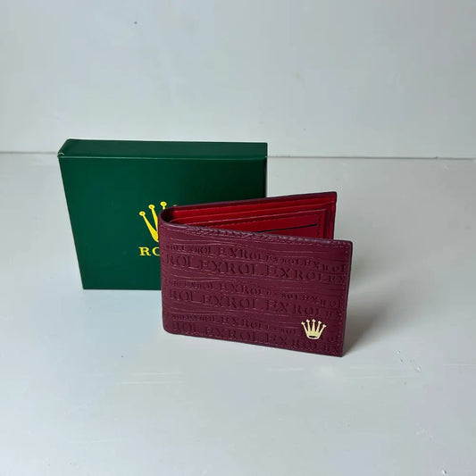 Portefeuille Rolex VIP Edition Cuir Bordeaux